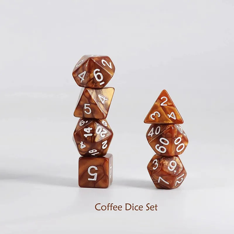 Coffee & Sugar D&D Dice and Travel Mug Set