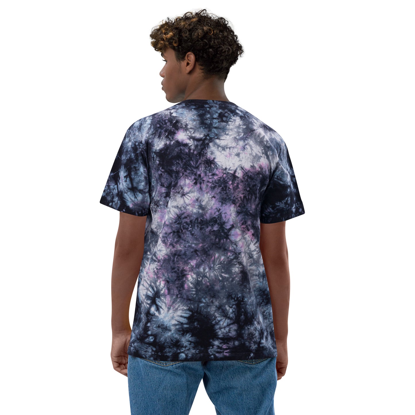 Oversized tie-dye Baphomet t-shirt