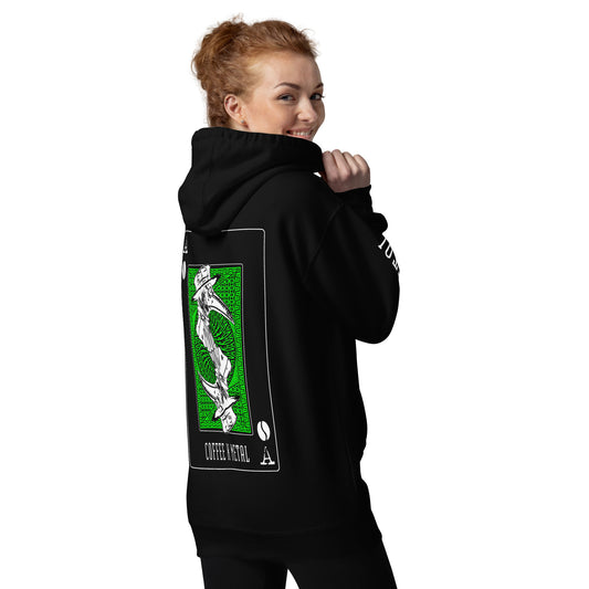 Plague Doctor Playing Card Hoodie GREEN