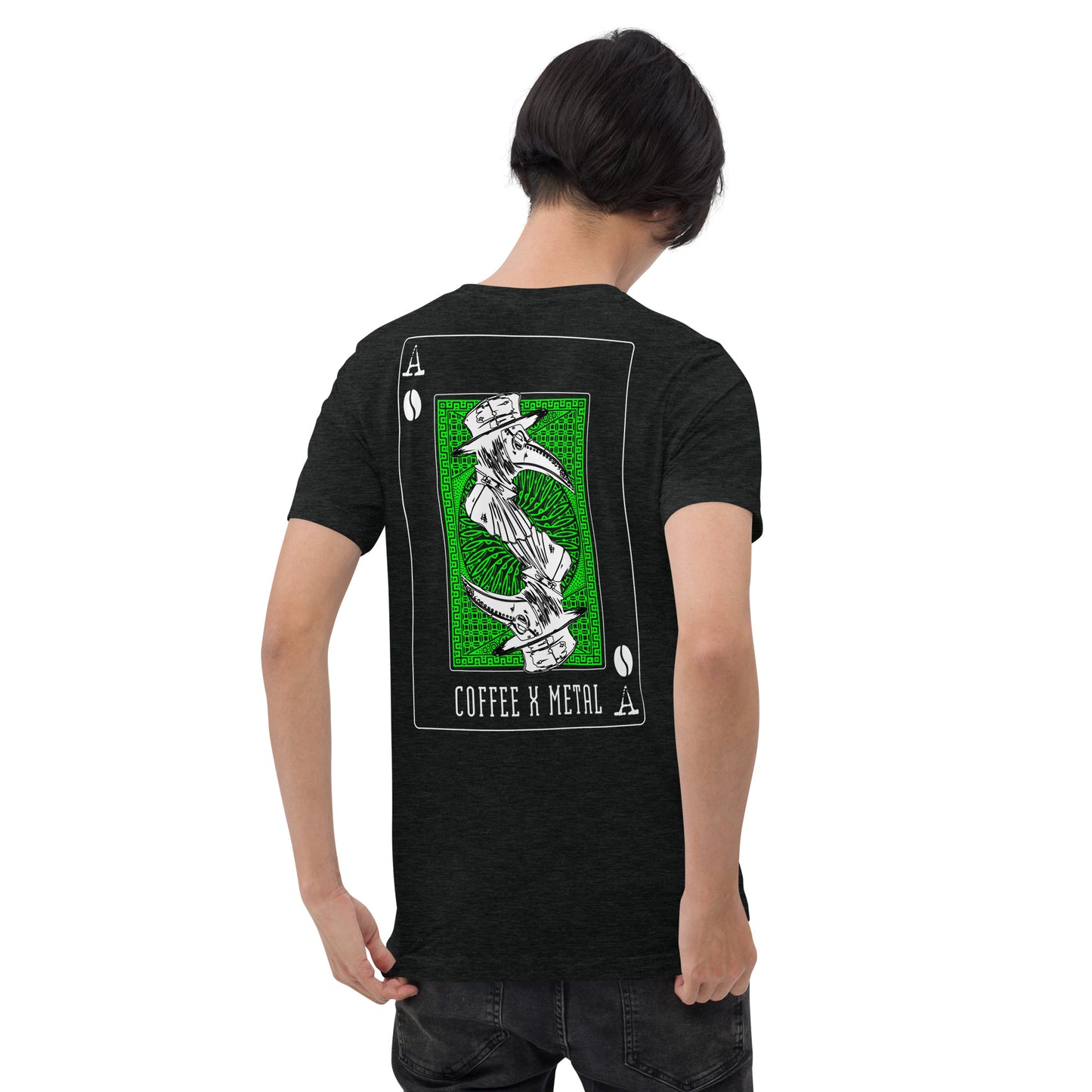 Plague Doctor Playing card Tshirt GREEN