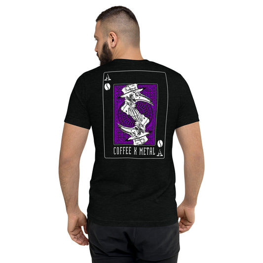 Plague Doctor Playing card Tshirt PURPLE